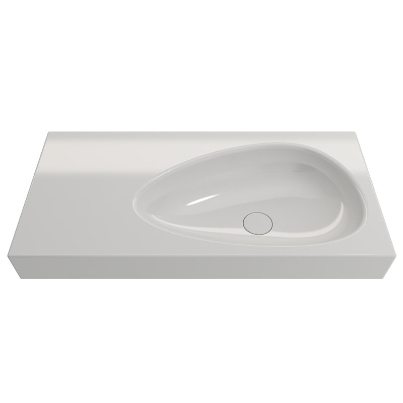 Etna 35.5'' L Bathroom Sink, White