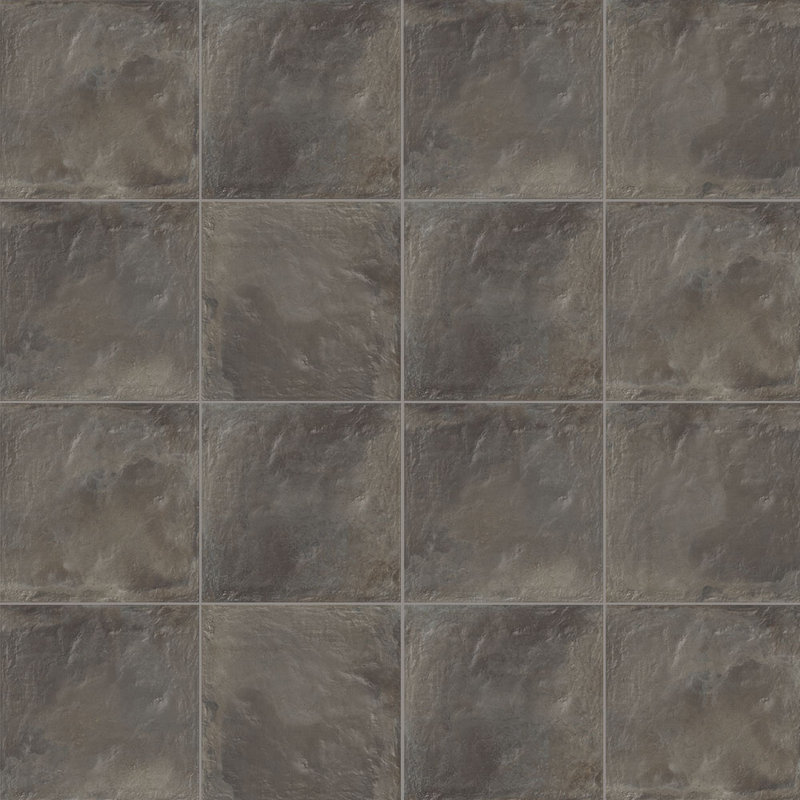 Autumn Essentials 8X8 Porcelain Wall and Floor Tile, Black