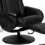 Fauteuil inclinable en cuir LeatherSoft à positions multiples avec fonction de massage, pochette latérale et repose-pieds Casey-Jane-91711869
