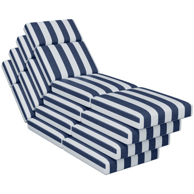 80 X 26 X 4 Inch 4 Pcs Chaise Lounge Cushions Outdoor