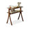 Nut-brown Solid Wood Rectangular Console Table