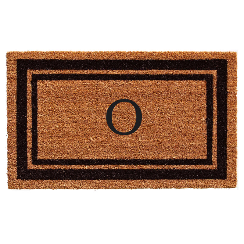 Tapis d'entrée antidérapant Stortz, Brun / Noir, O, Rectangle 3 pi x 6 pi