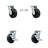 4 Piece Rubber on Steel Caster Set