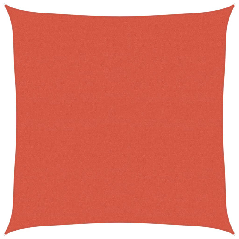 Firger 4m x 4m Square Shade Sail, Terracotta