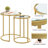 Baina 23.5" H Tempered Glass Top Nesting End Tables (Set of 2)-51277119