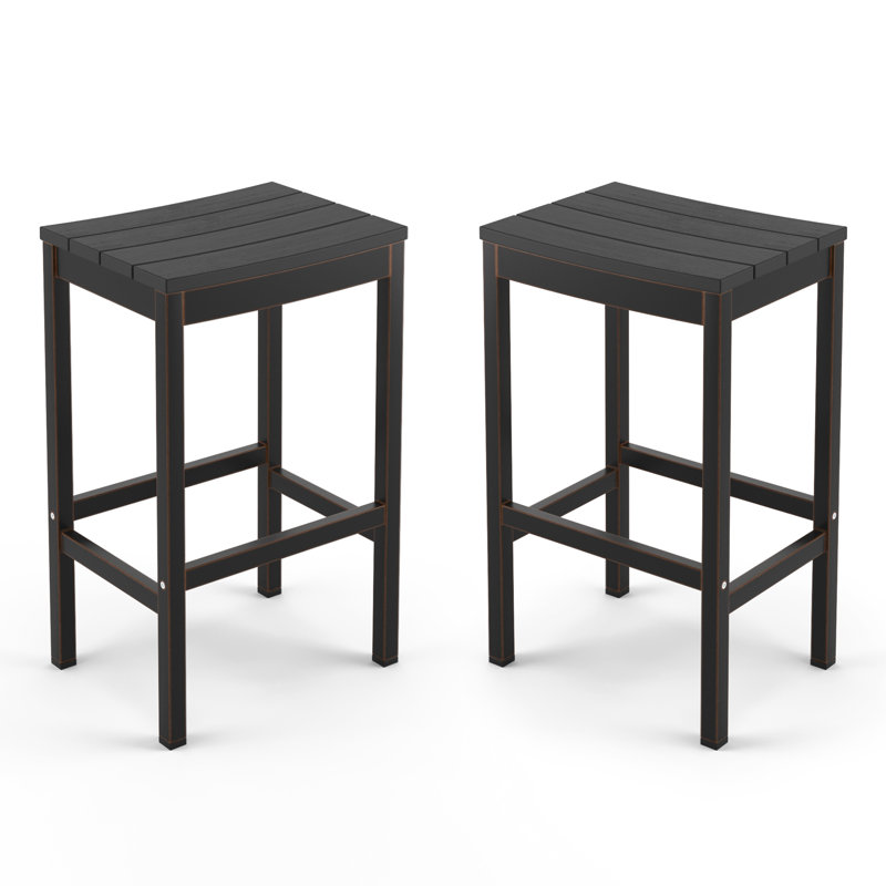 Tabouret d'extérieur Ilvi, Noir