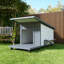 Niche pour chien en bois massif d'extérieur de style moderne