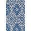 Tapis bleu marine en laine touffeté à la main Vahakn-439077911