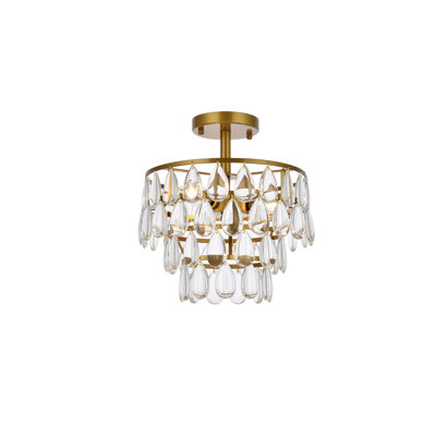 Plafonnier semi-encastré 3 lumières Stiner