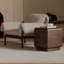 Table d'appoint Makani Eton brun foncé