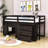 Dianira Kids Twin Loft Bed with Drawers-1550010852
