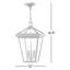Lanterne suspendue d'extérieur 3 lumières Lalla