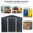 8Ft X 10Ft Metal Outdoor Storage Shed With Black Surface - Robust Galvanized Steel Frame, Punched Vents For Air Exchange, Sliding Doors Padlock, Simple Installation Manual Shed, Framework, Breathable-123403586-123403590