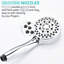 Douche à main haute avec 5 modes, Douche en mode ABS, Garniture,-124566322