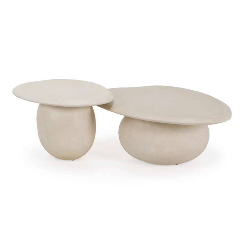 Ensemble de tables basses Kalvin - Modern Beige