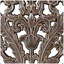 Ensemble de 2 décorations murales en bois sculpté vieilli-275998022