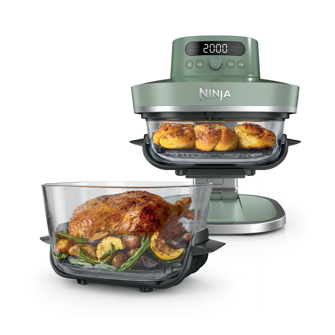 Ninja CRISPi PRO 5-in-1 Glass Air Fryer  AS090UKGN Moss Green
