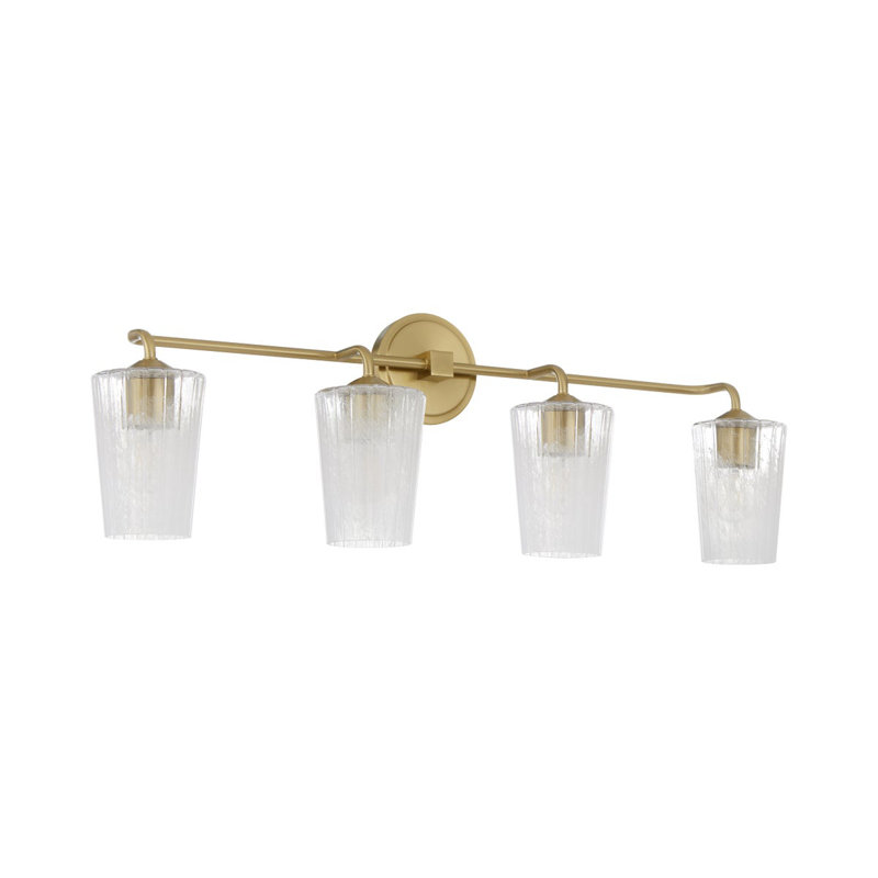 Éclairage pour meuble-lavabo 4 lumières Adlea, Antique Brass
