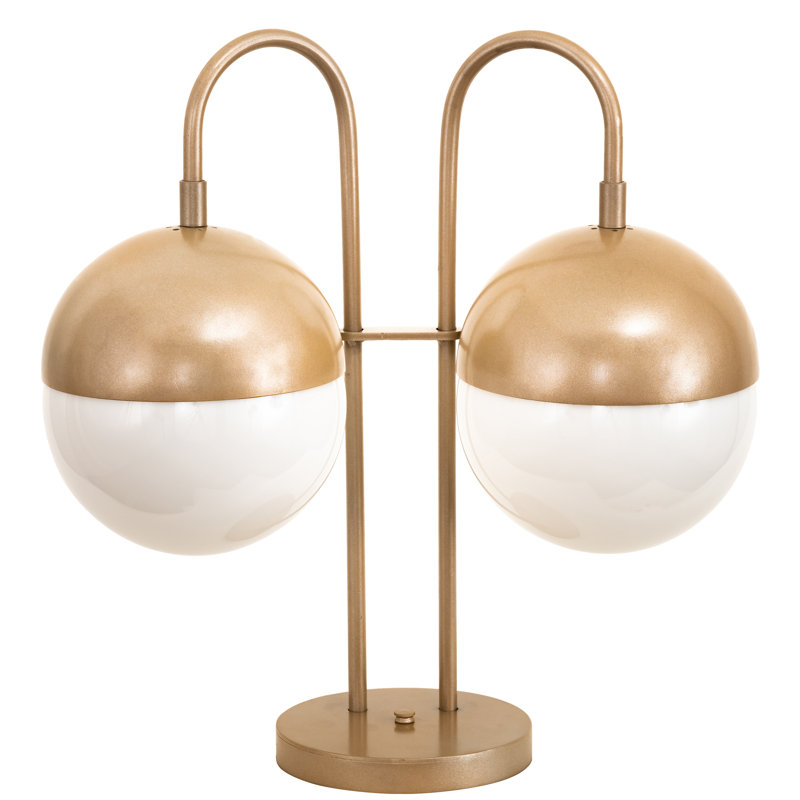 Bola Deux 21" Gold Arched Table Lamp