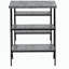 Bureau d'ordinateur, bureau personnel, ordinateur portable, tablettes de rangement, l 48 po, travail, stratifié gris, métal noir, contemporain, moderne-1769543325
