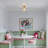 1-Light Traditional French Beveled Glass Semi Flush Mount