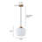 1-Light Striped Glass Pendant Light-718775451-718775450
