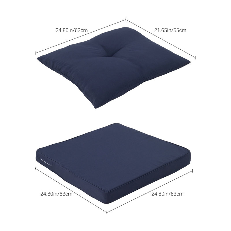 Outdoor Sofa Seat / Back Cushion, Blue