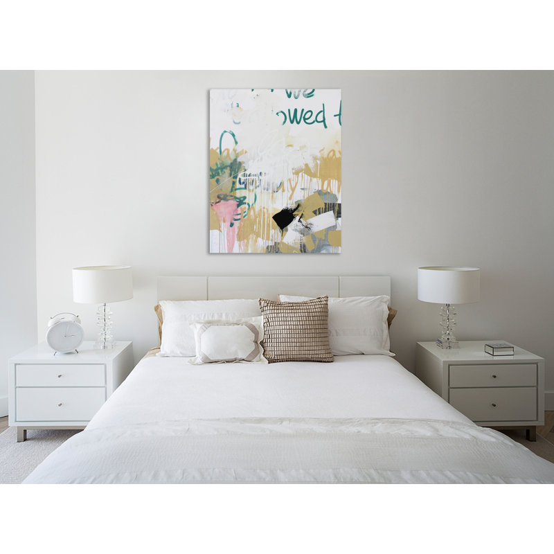 «I Am Okay 7», toile tendue par Kent Youngstrom, H 30 po x l 24 po x P 1,5 po
