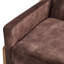 Chaise d'appoint rembourrée avec dossier capitonné