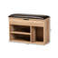 Banc de rangement en similicuir Delarue