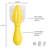 Tovolo Citrus Reamer with Removable Seed Catcher for Lemons Limes and Oranges, Yellow