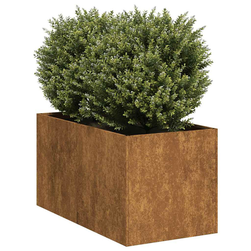 Grand pot à fleurs vidaXL, H 15,7 po x l 15,7 po x P 31,5 po