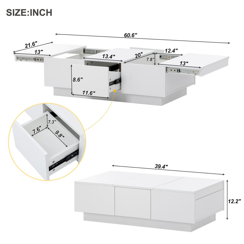 39.3'' L Breakroom Table