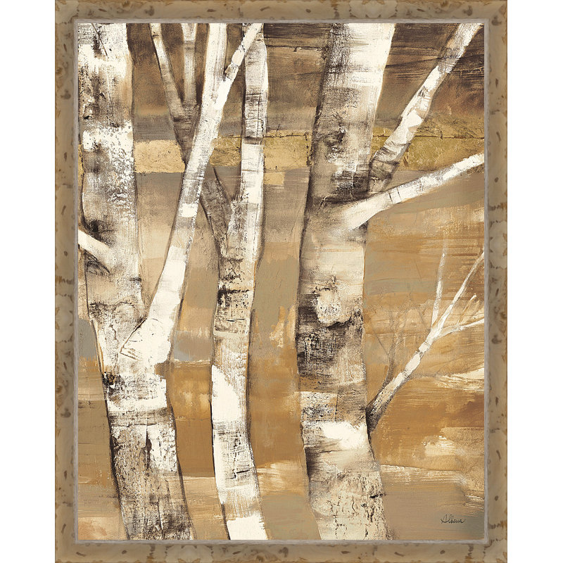 « birches ii », reproduction d’art encadrée