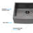 33"X21"X10"Farmhouse Apron Single Bowl Stainless Steel Kitchen Sink-118942032