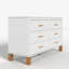 Commode double 6 tiroirs en blanc-864418936