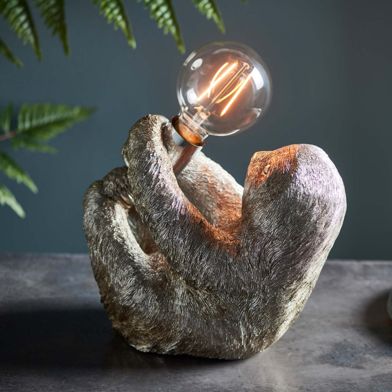 Naranjo Resin Novelty Lamp, Vintage Silver/Chrome