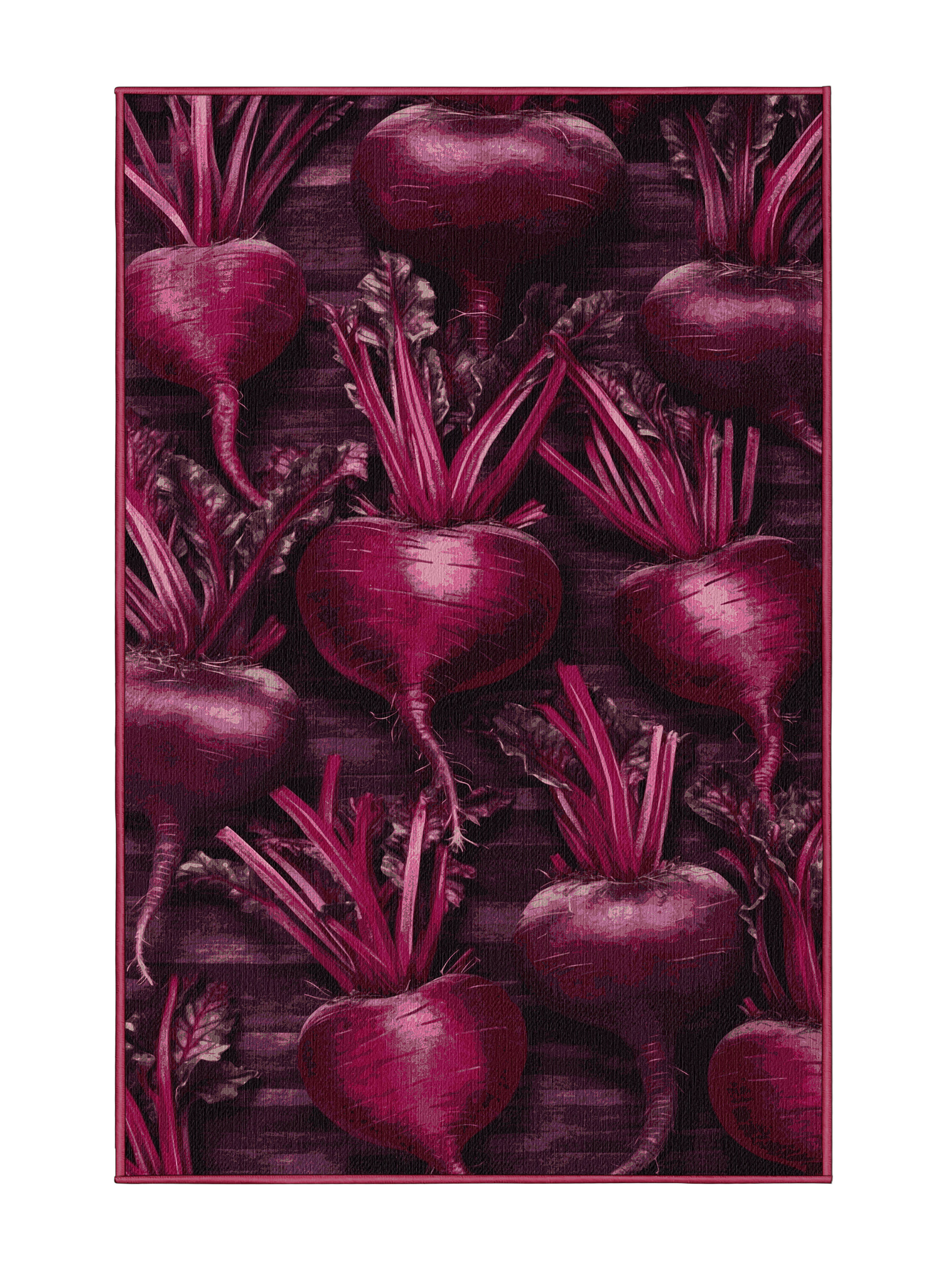 Dakota Fields Washable Beetroot Vegetables Area Rug | Wayfair