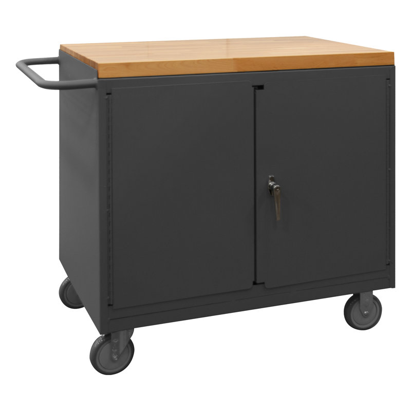 Armoire de rangement mobile H 37 "x l 42" x p 24 "cache