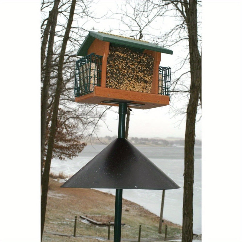 Cloison à écureuil pour poteau d'alimentation d'oiseaux, 18 pouces de large