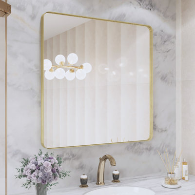 Miroir de salle de bain mural et d'angle Lesamuel