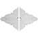 Melchor 43 3/8"H x 67 1/4"W x 2"D Ceiling Medallion