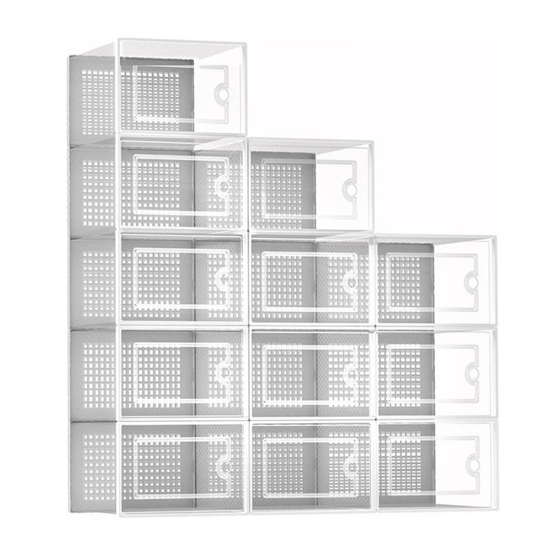 12 Pair Stackable Shoe Rack