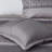 7 Piece Jacquard Comforter Set Grey/Taupe