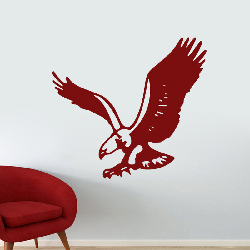 Animals Non-Wall Damaging Wall Decal, Cranberry