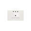 Meuble-lavabo de 30 po avec comptoir en marbre, armoire en bois massif blanc. Style élégant, mécanisme de fermeture en douceur. Meuble-lavabo 24V03-30Wh entièrement assemblé, comptoir d'armoire. Conception tendance, fermeture.
