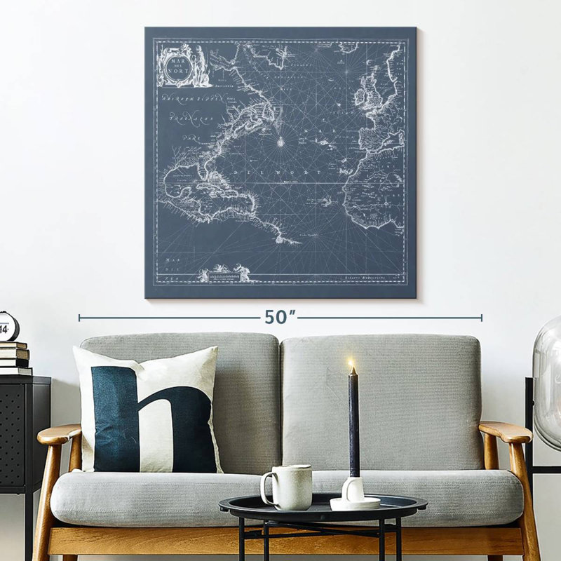 Aletra Mar Del Nort Blueprint, 33" H x 33" W