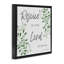 Art mural sur toile flottant noir "Rejoice in Lord Botanicals", conception par Marcus Prime-592544563-593328994