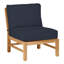 Club Teak Sectional Slipper Chair-83260249-83260264-83260274