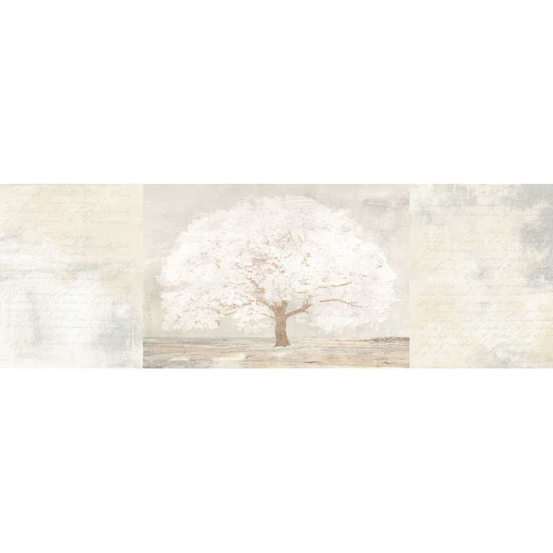 Pale Tree Panel by Alessio Aprile - No Frame Print on Canvas, 40cm H x 120cm W x 4cm D